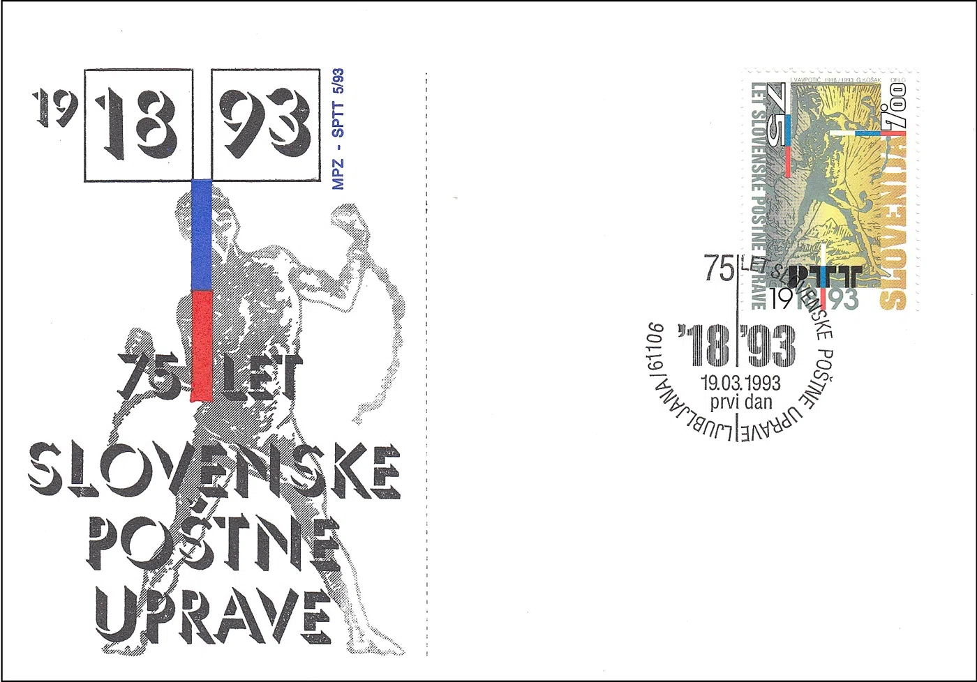 75 LET SLOVENSKE POŠTNE UPRAVE